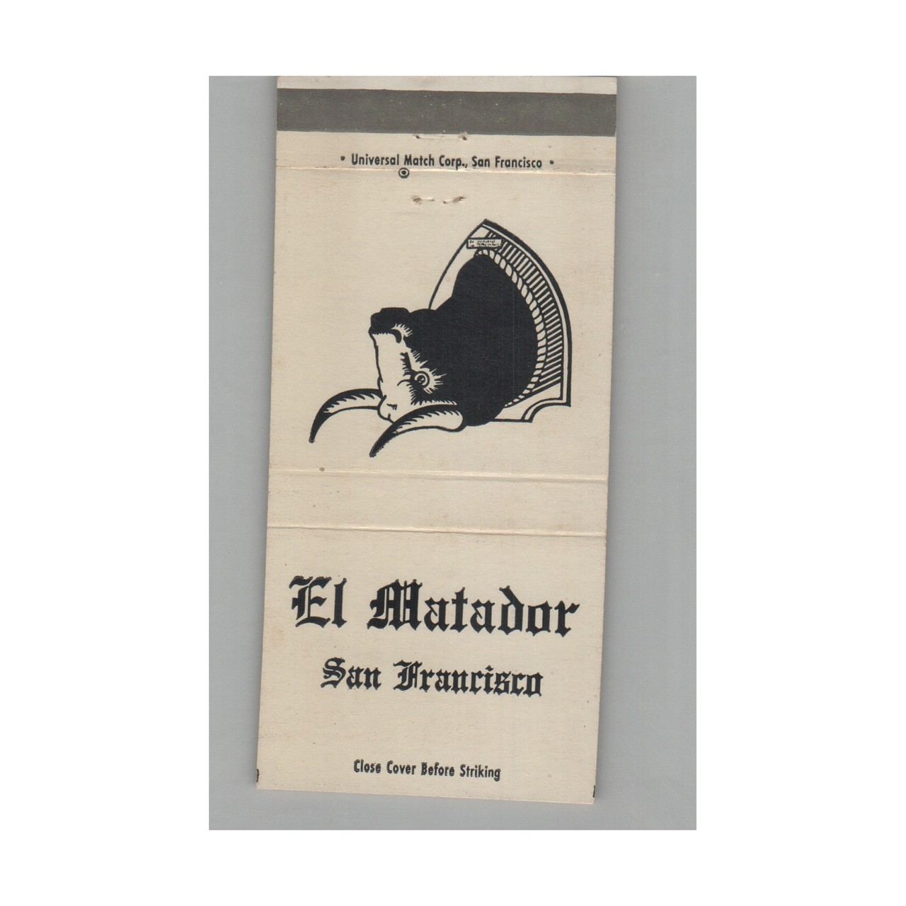 Matchbook Cover El Matador Restaurant San Francisco CA