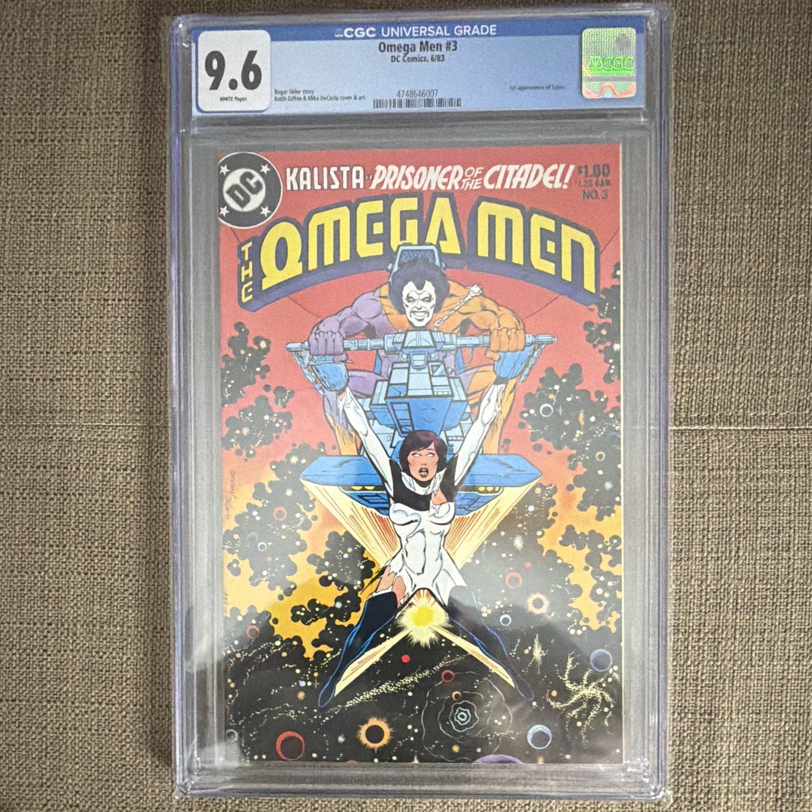 Omega Men #3 CGC 9.6 White Pages 1st Appearance Lobo DC Comics 1983