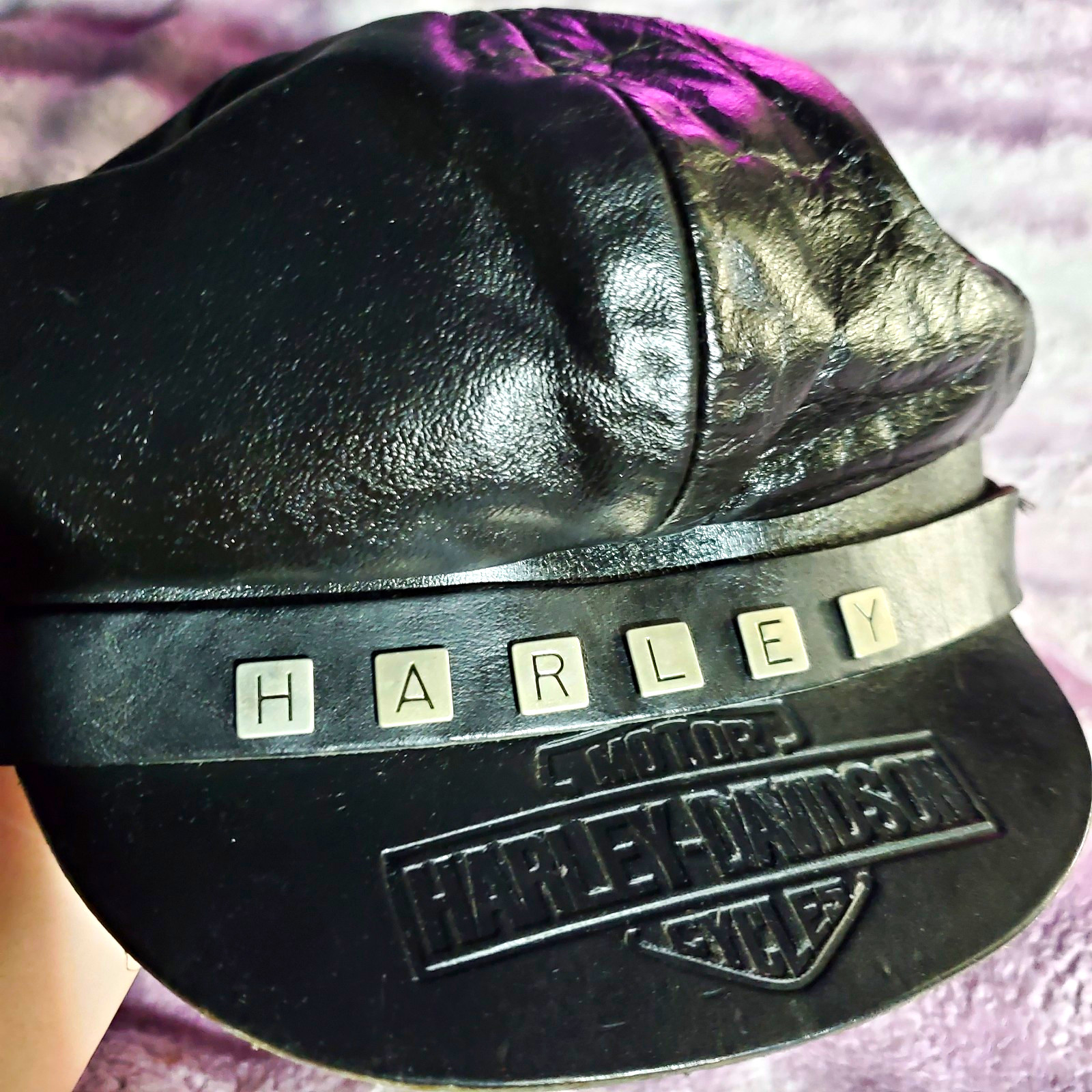 Vintage 70s Harley-Davidson Biker Cap