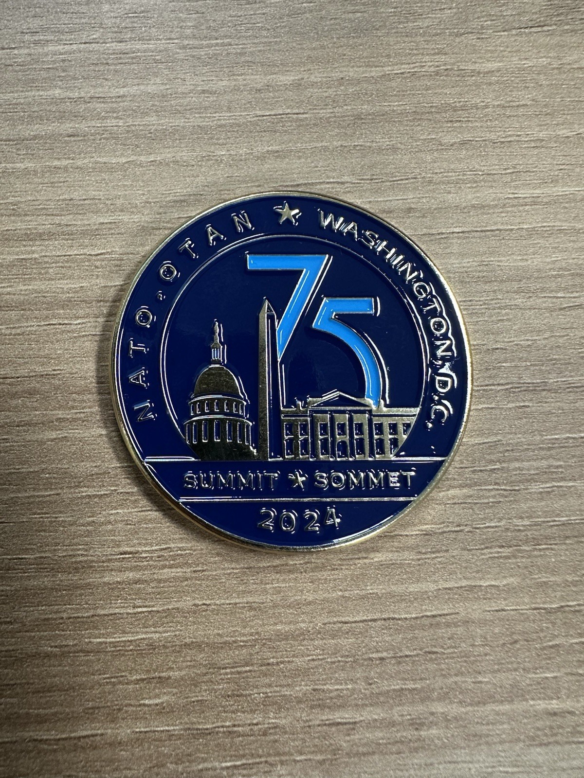 NATO 75th Anniversary Summit Meeting Challenge Coin Washington DC 2024