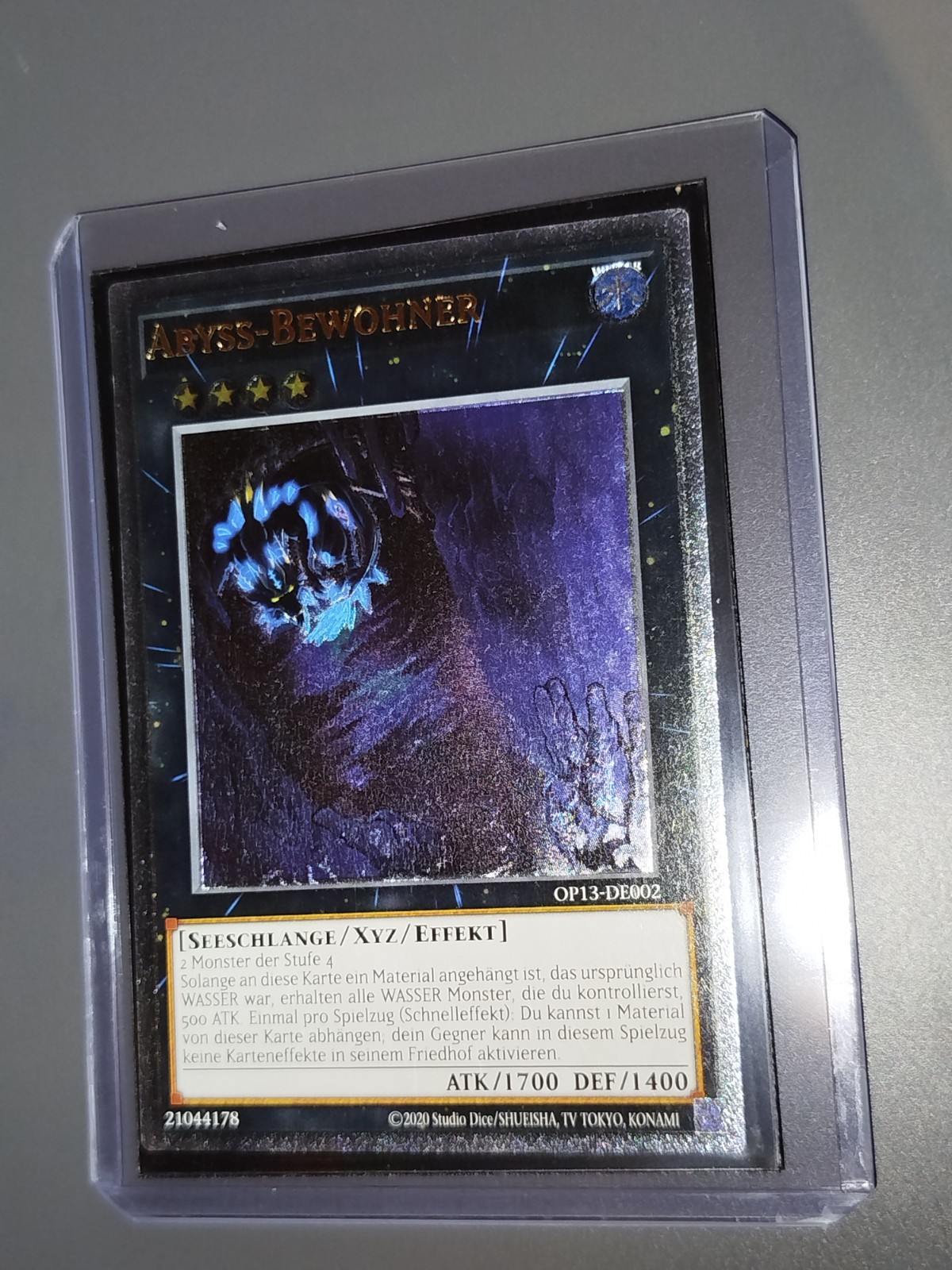 Yugioh Abyss Dweller Ultimate Rare OP13-EN002 Near Mint German