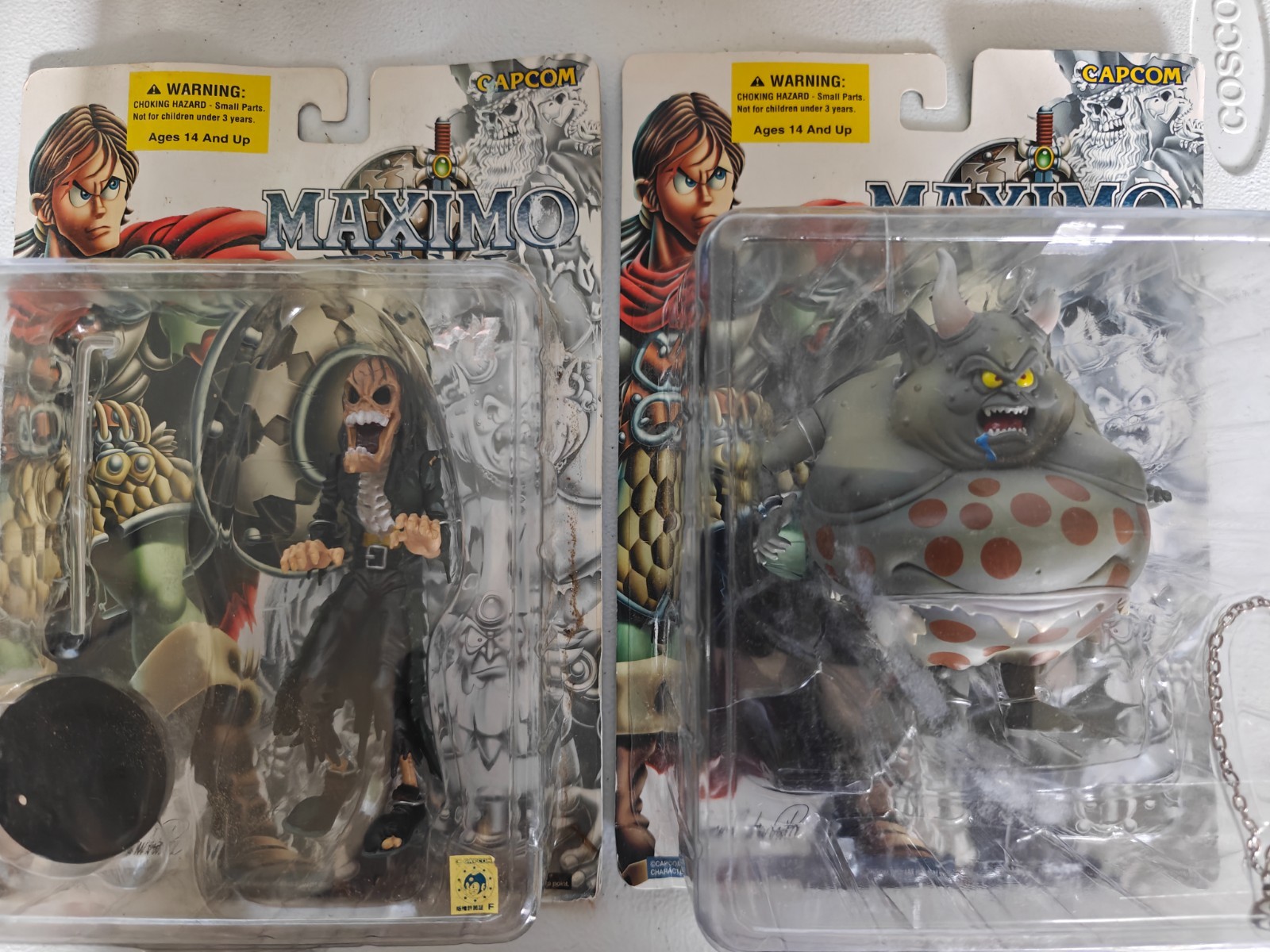 2 Pack - Maximo Action Figures Lord Glutterscum / Zombie Sealed