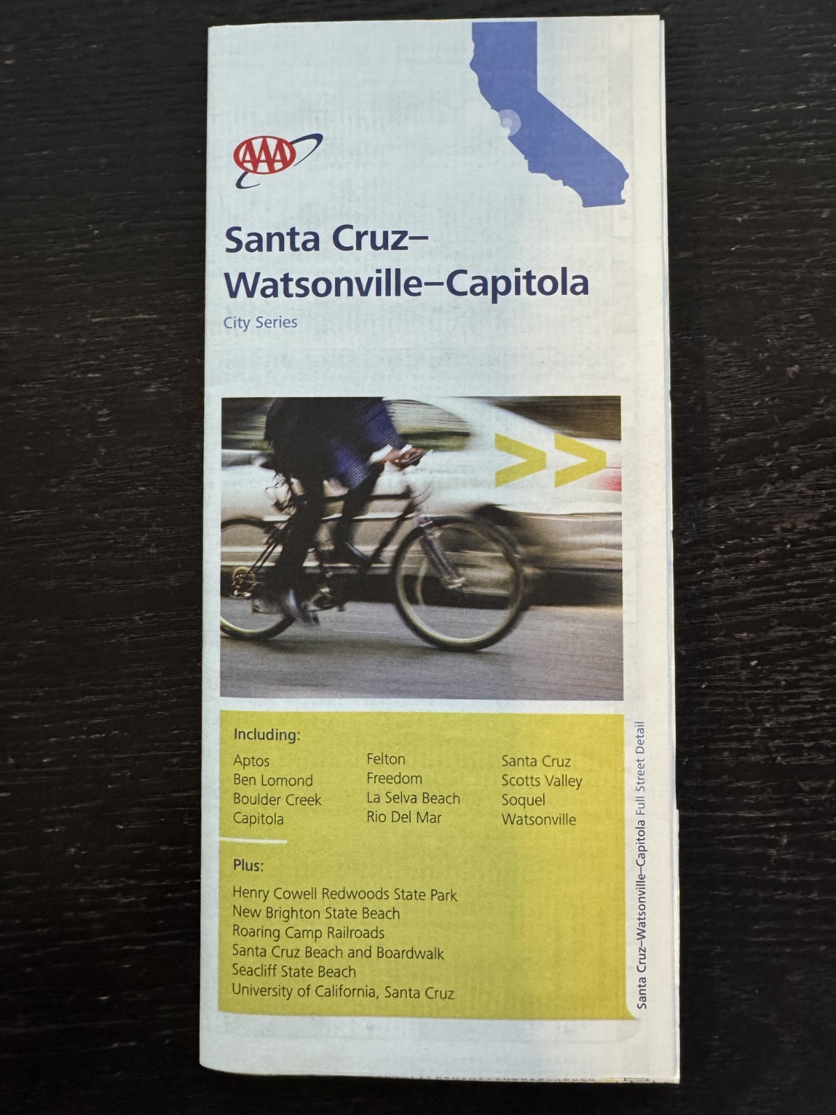 AAA Road Map-The Map of Santa Cruz-Watsonville-Capitola-CA - City Series 2020-