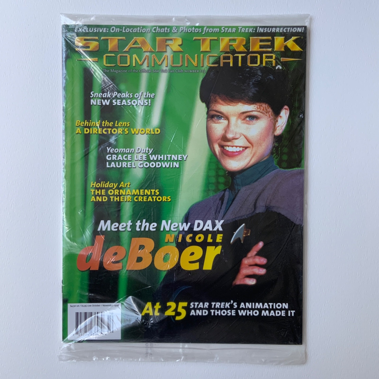 Star Trek Communicator 119 Sealed 1998 Nicole de Boer Klingon Honor Guard Ad