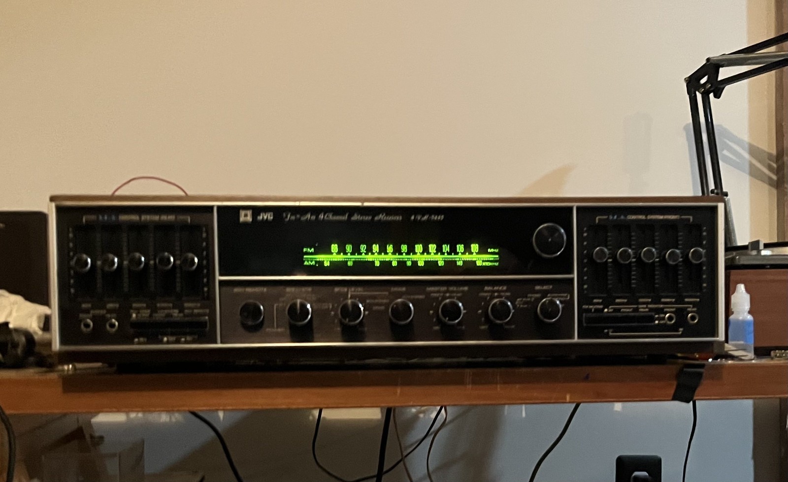 JVC Model 4 VR-5445 Vintage Stereo Quadraphonic Receiver: Tested, Sounds Great
