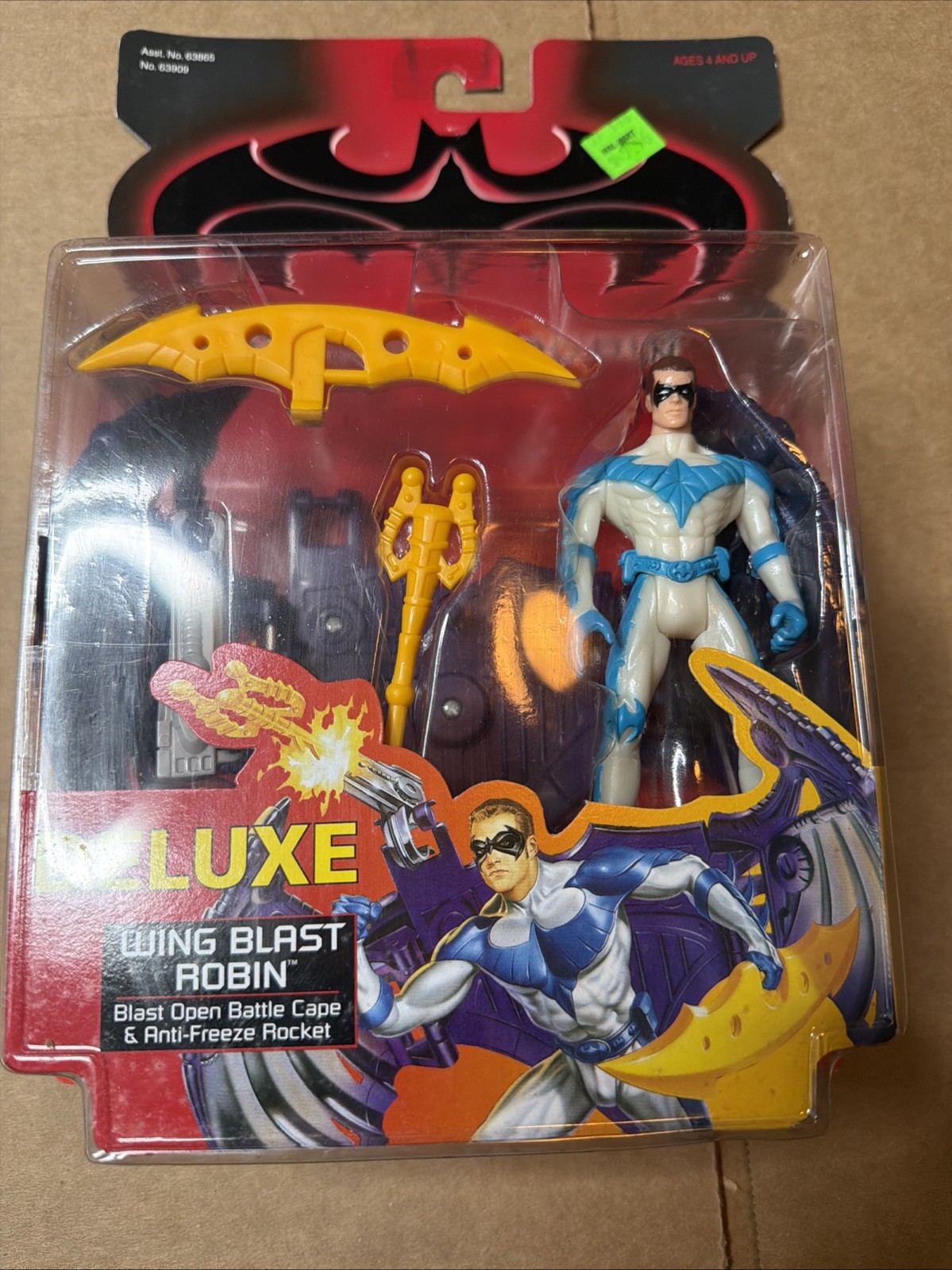 Vtg Kenner Wing Blast Robin Deluxe 5 Inch Action Figure Toy 1997 New