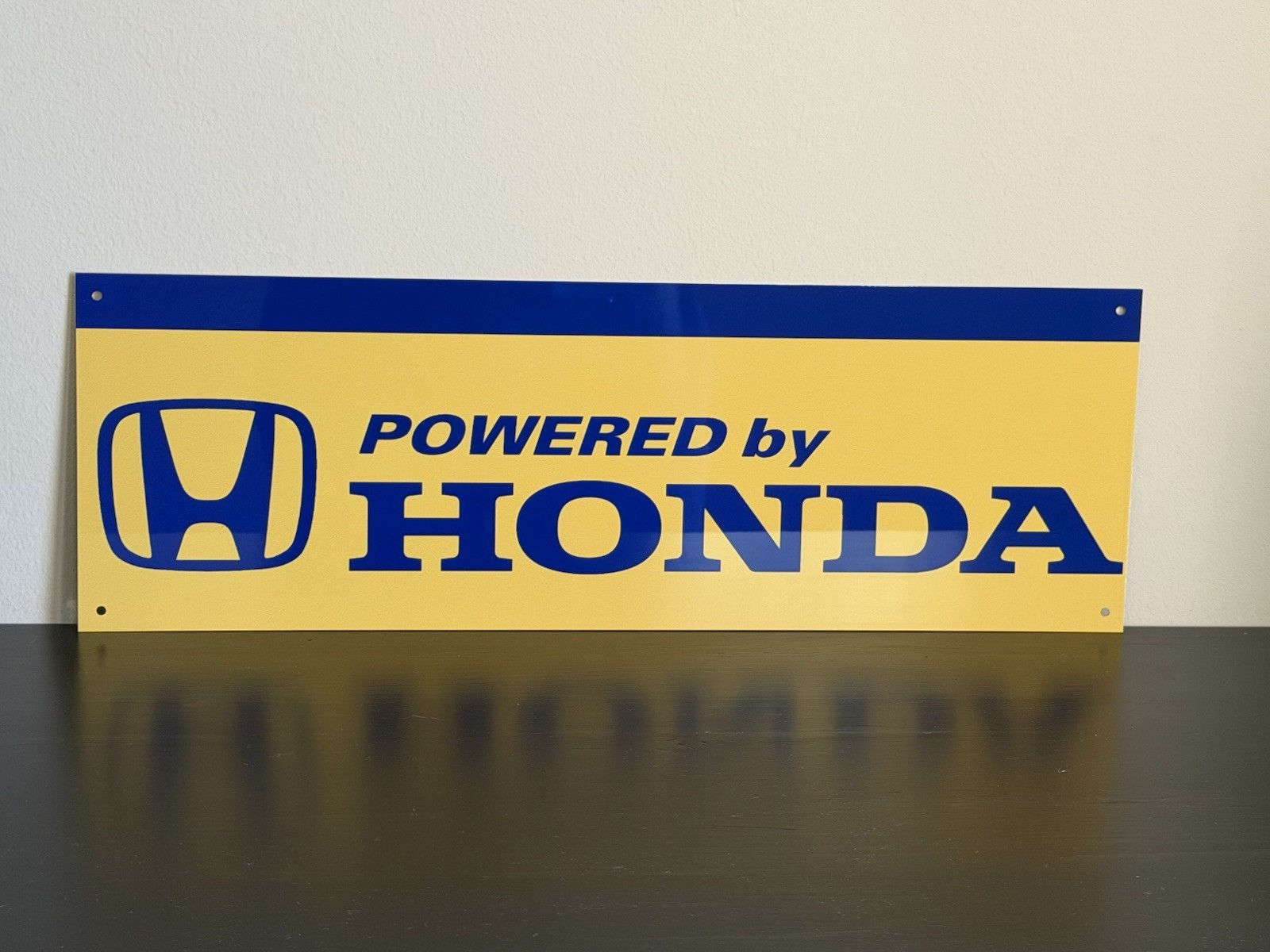 Powered By Honda 18 Inch  Racing  Man Cave Garage Sign