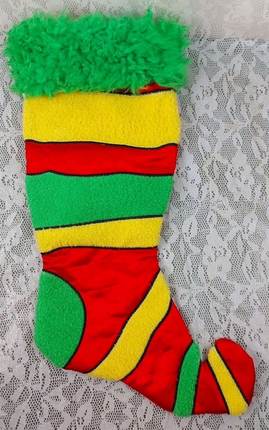 Vintage 2000 Gemmy Grinch Musical Who Stocking Dr Seuss Whoville Christmas Works