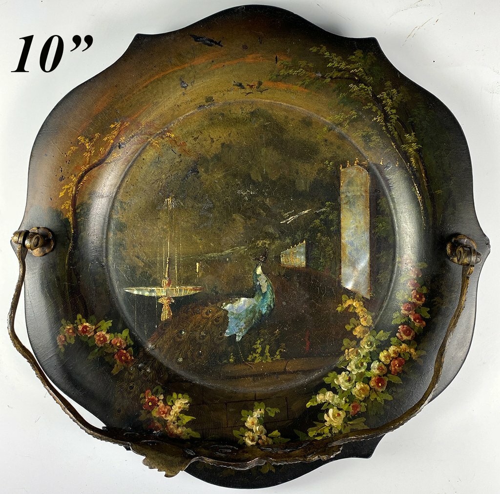 Antique Victorian Jennens & Bettridge Signed Papier Mâché 10\