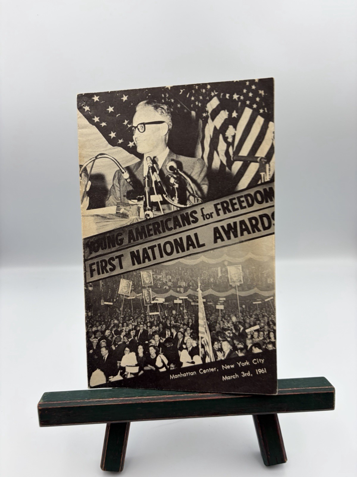 Young Americans For Freedom First National Awards Pamphlet Barry Goldwater 1961