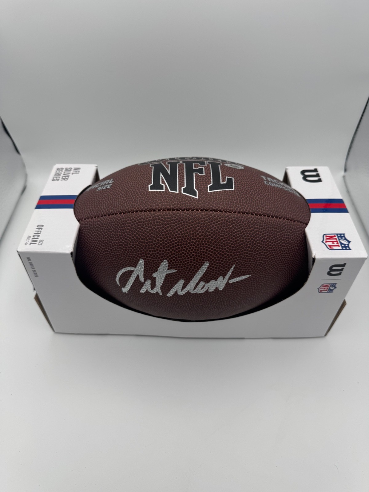 Art Monk Signed NFL Logo Football Washington Redskins Legend COA HOLO