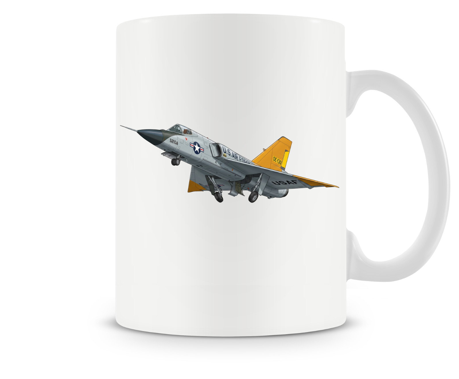 Convair F-106 Delta Dart Ceramic Coffee Mug - 15oz.