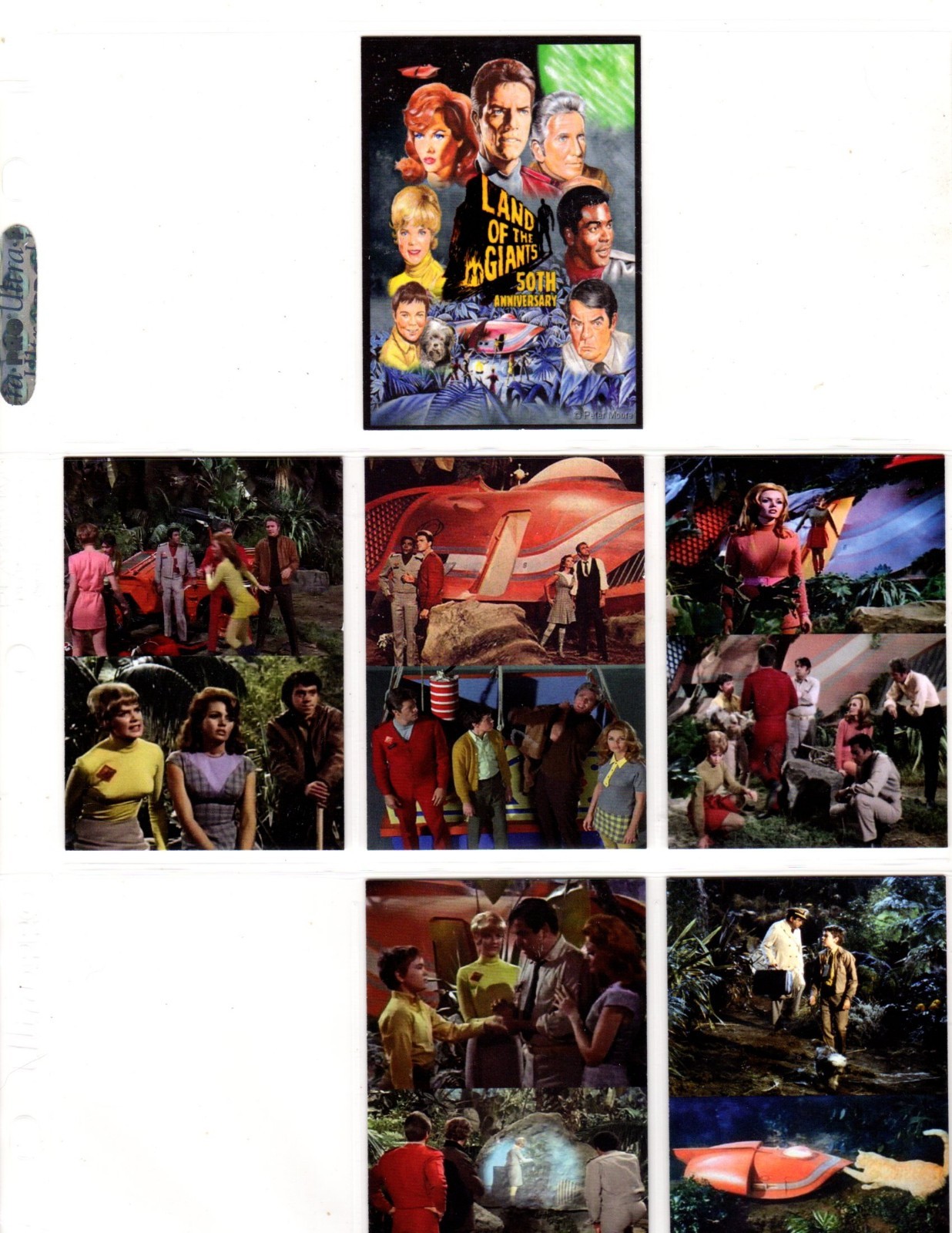 LAND OF THE GIANTS     CUSTOM  NOVELTY TRADING CARD 6 CARDS   SET