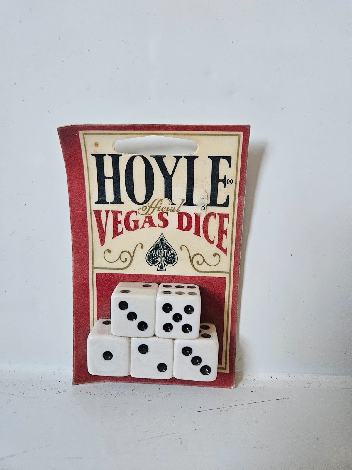 New In Package Vintage Hoyle Official Professional Vegas 5 PC Poker Dice #8190
