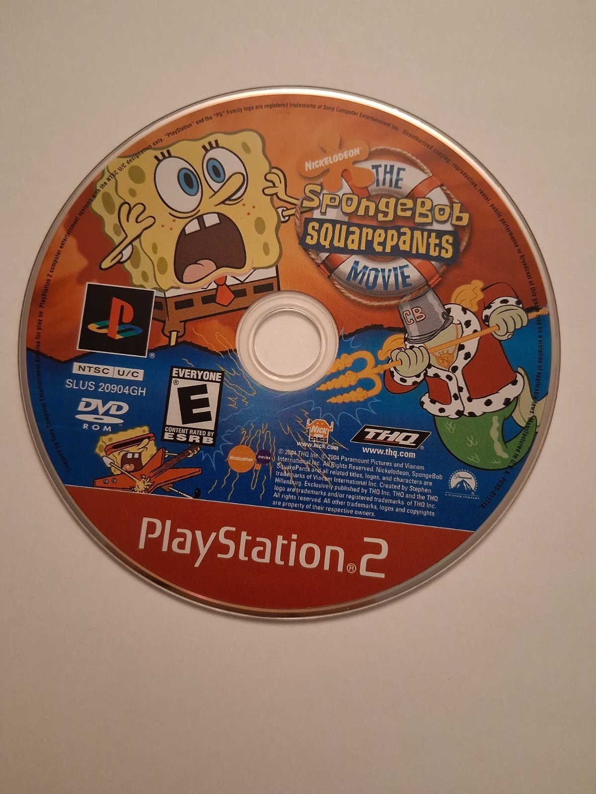 The SpongeBob SquarePants Movie PS2 Disc Only Tested Working