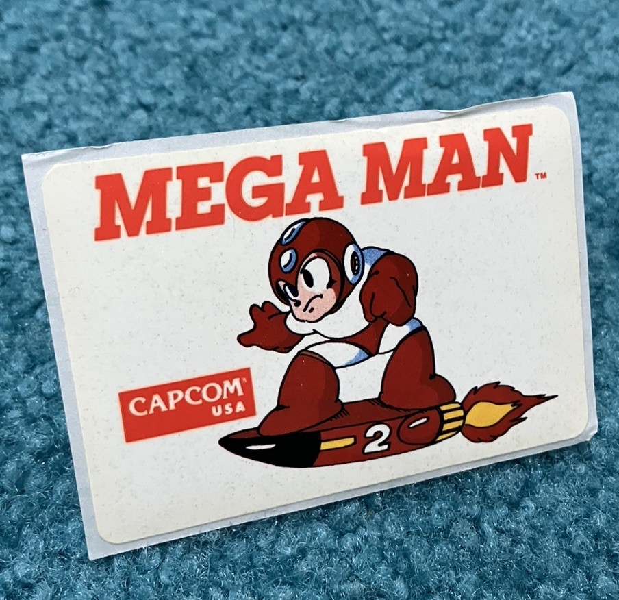 Nintendo NES Mega Man Capcom USA Promo Sticker Megaman