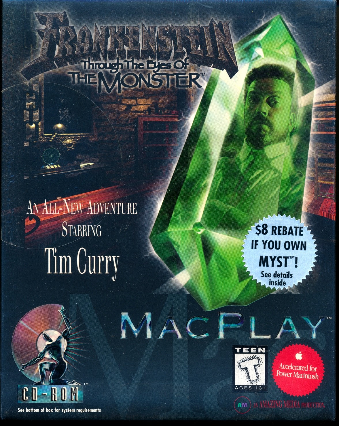 Vintage -MINT-  - 1995 Mac Frankenstein CD-ROM Game - MINT/Never Opened