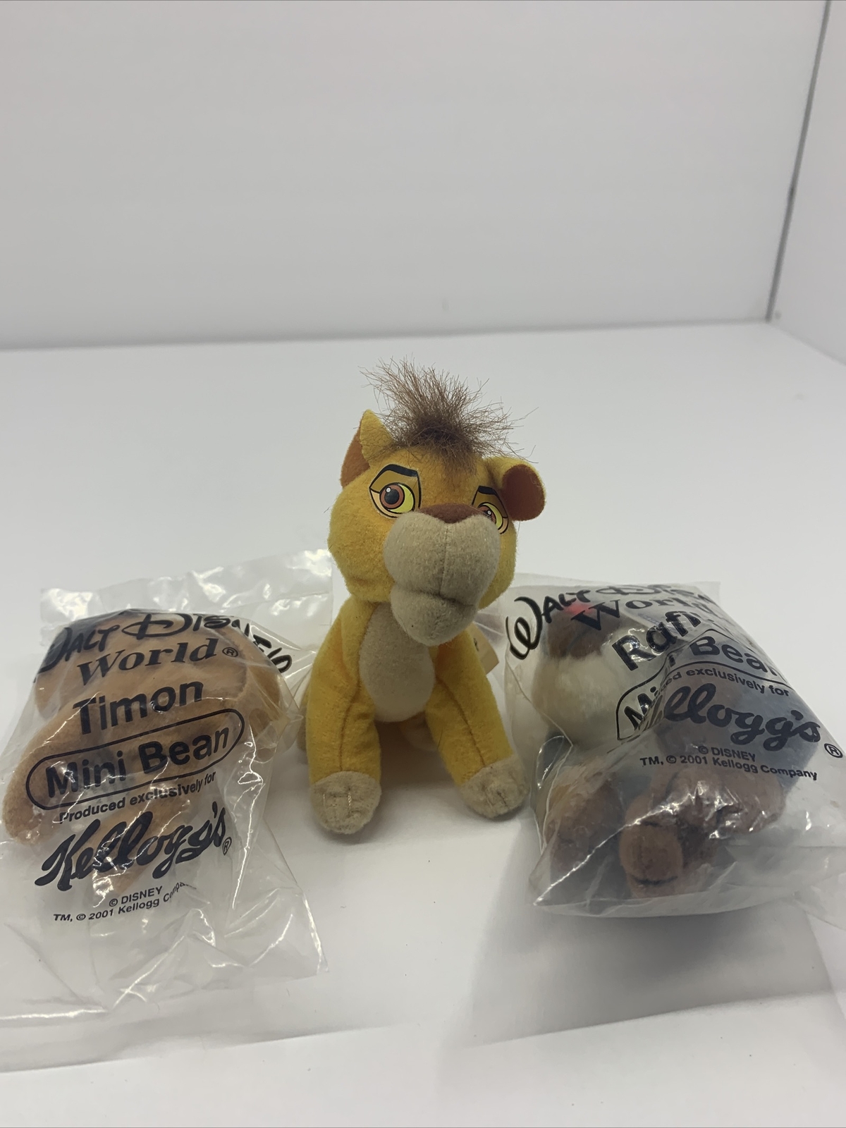 2001 KELLOGG’S THE LION KING SIMBA RAFIKI TIMON  MINI BEAN 4\