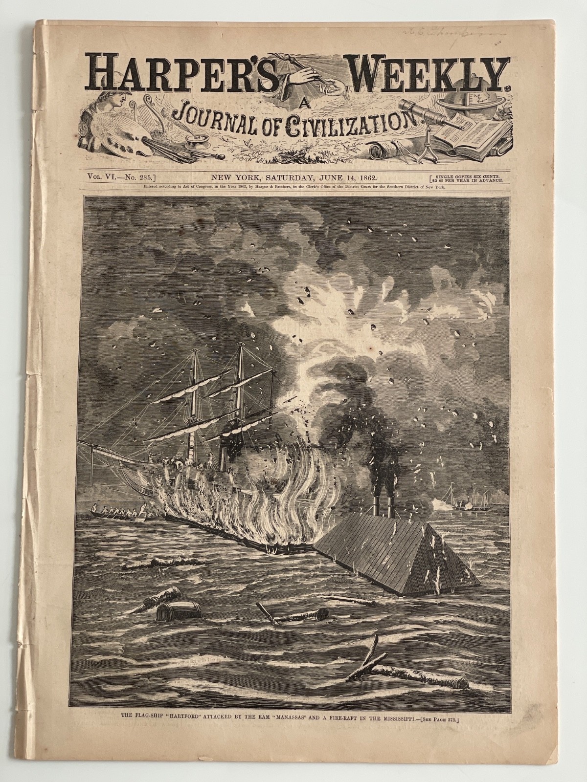 HARPER'S WEEKLY June 14, 1862 Robert Smalls and the Planter Civil War
