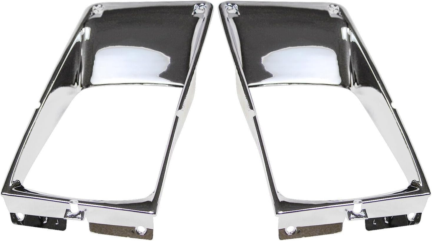 2 X Headlight Bezel Chrome Compatible With 1987-2003 International 9400 8200 830