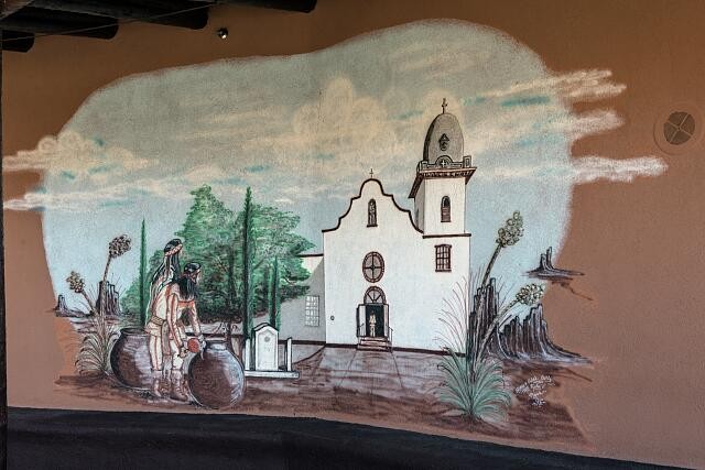 El Paso Texas Ysleta del Sur Pueblo Tigua Indian Cultural Center Mural 2014