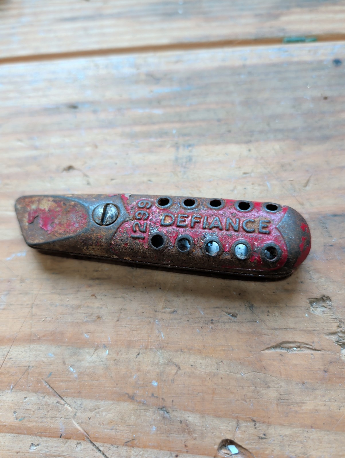 Vintage Stanley Defiance No 1299 Utility Knife Cast Iron Made In USA