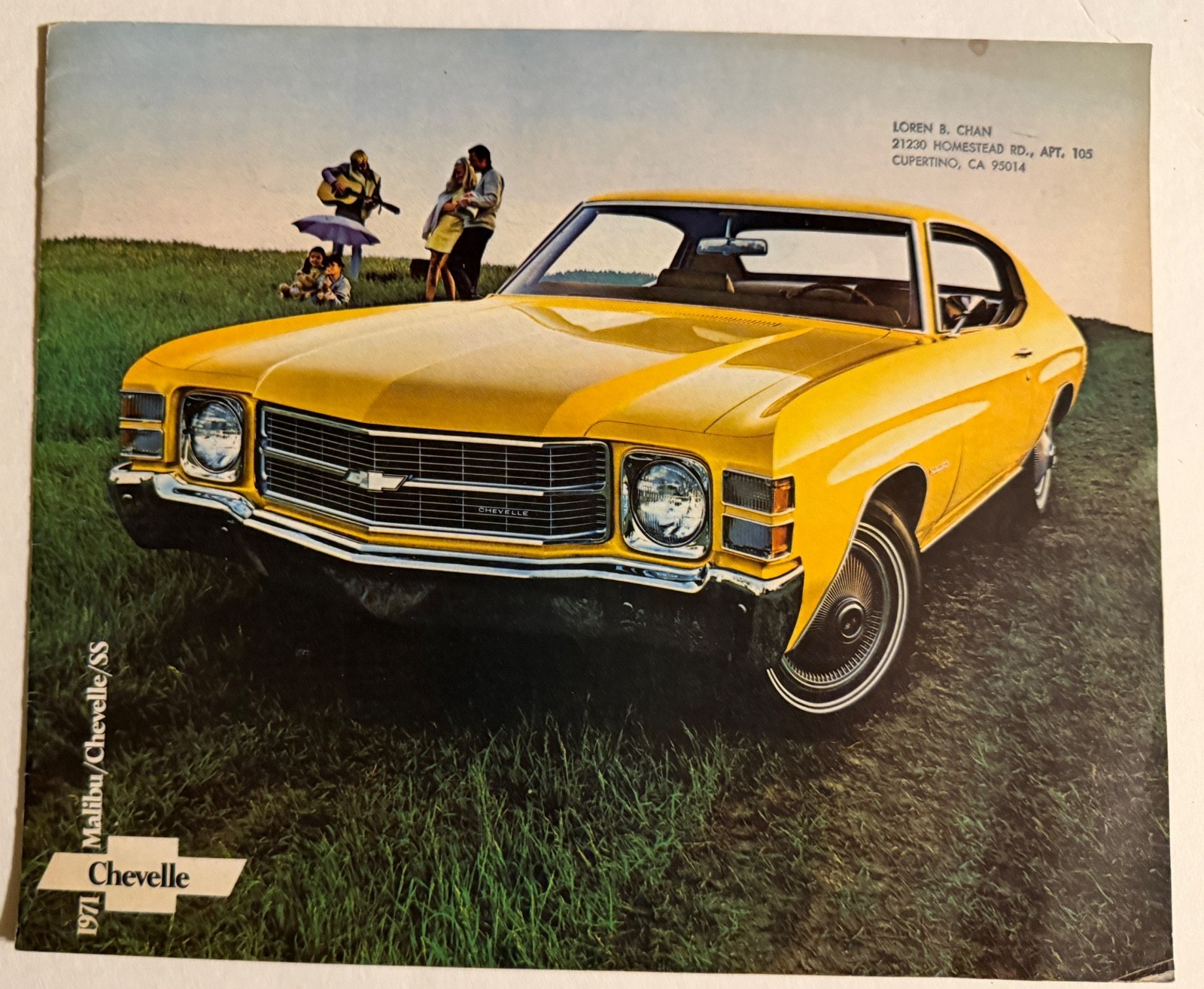 Original 1971 Chevrolet Chevelle Sales Brochure   SS-Malibu etc.