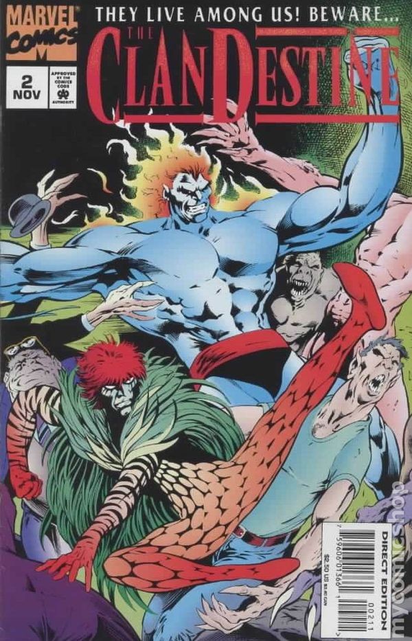 Clandestine #2 VF- 7.5 1994 Stock Image
