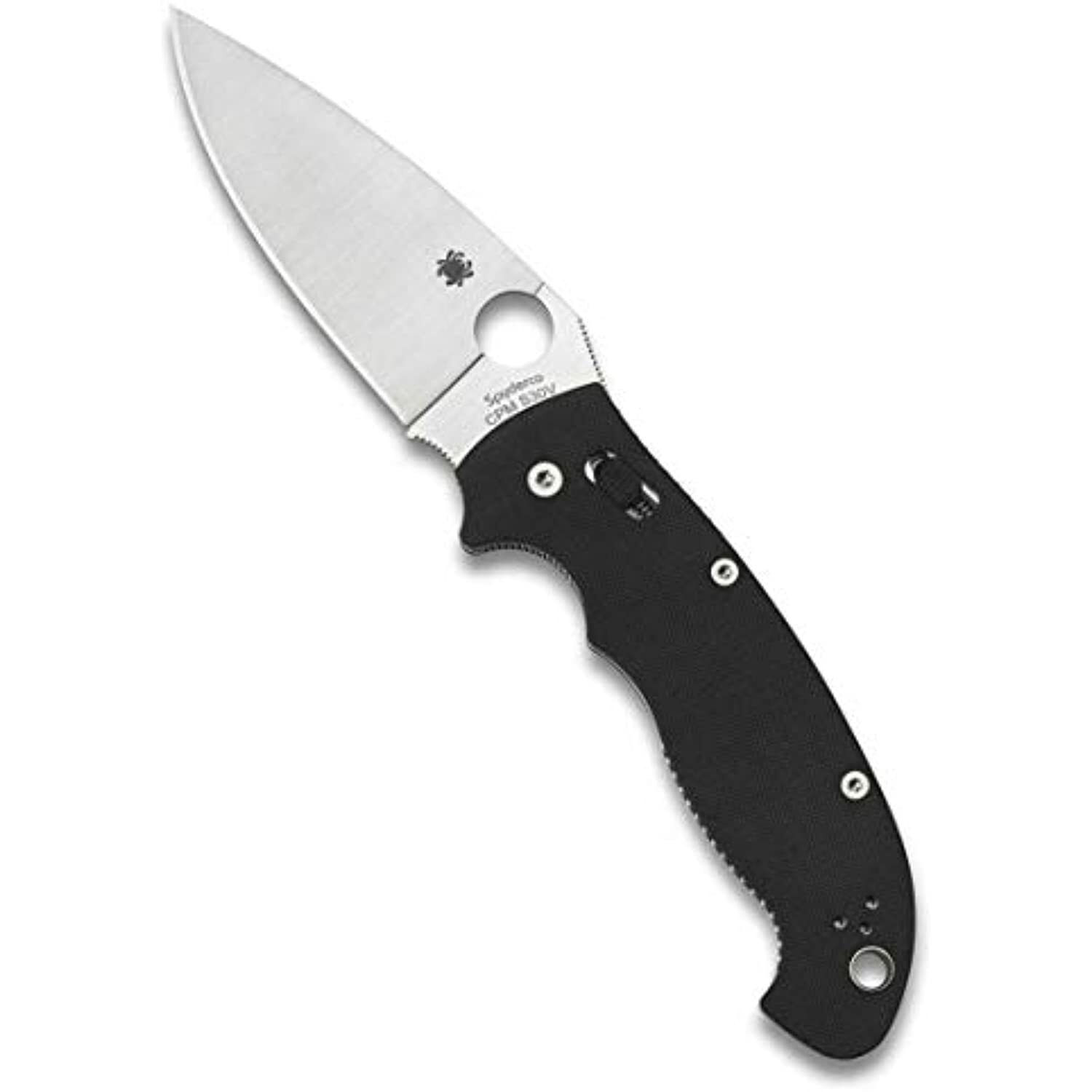 Spyderco Manix 2 XL Black G-10 Handles, 3.85\