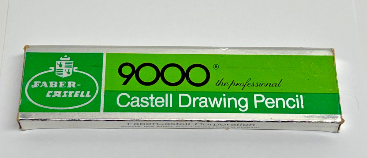 Vtg BOXED LOT 12 NEW Vtg. FABER - CASTELL 9000 2HDRAWING PENCILS Made in GERMANY