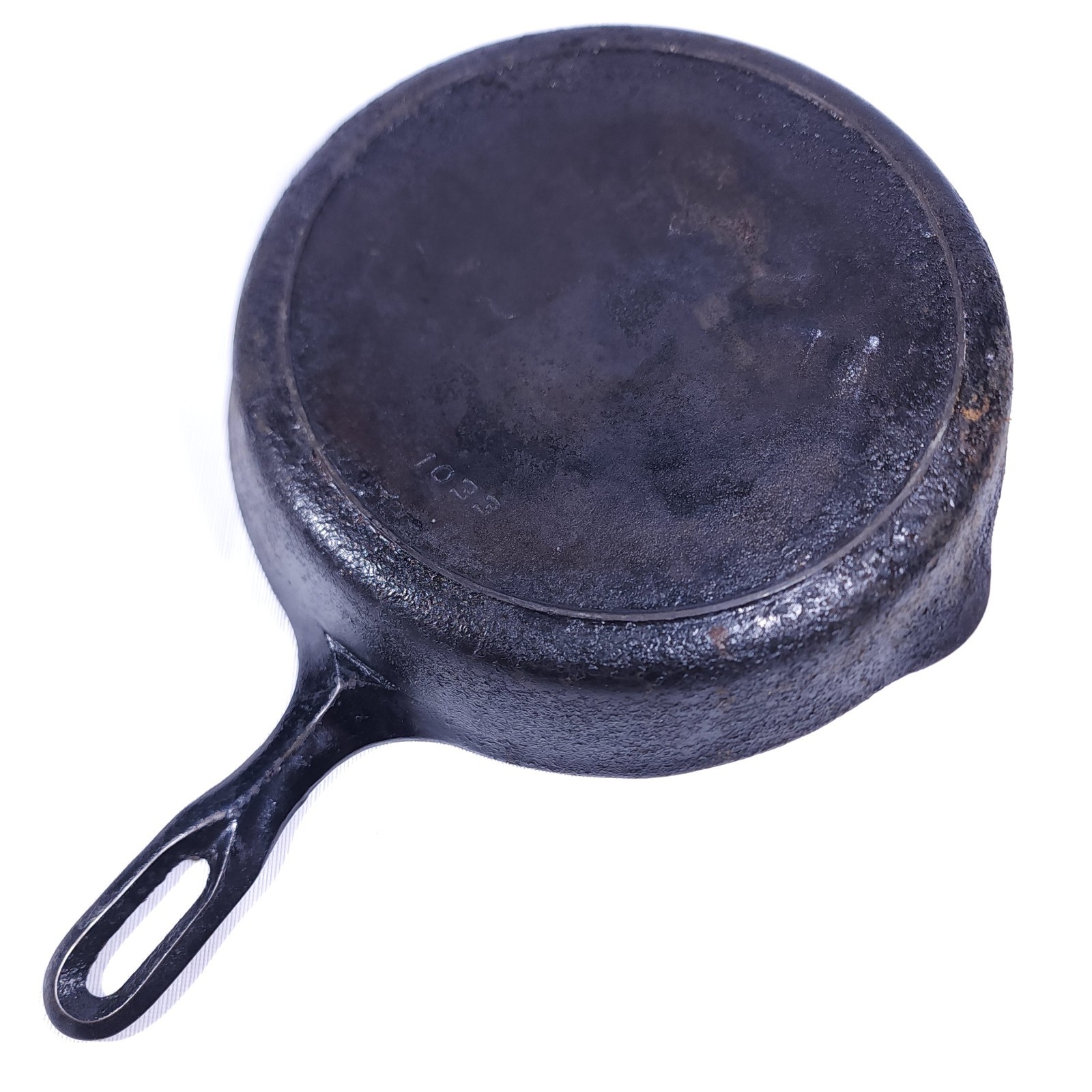 VTG Griswold Iron Mountain #8 1033 Heat Ring Cast Iron Skillet Frying Pan Flat