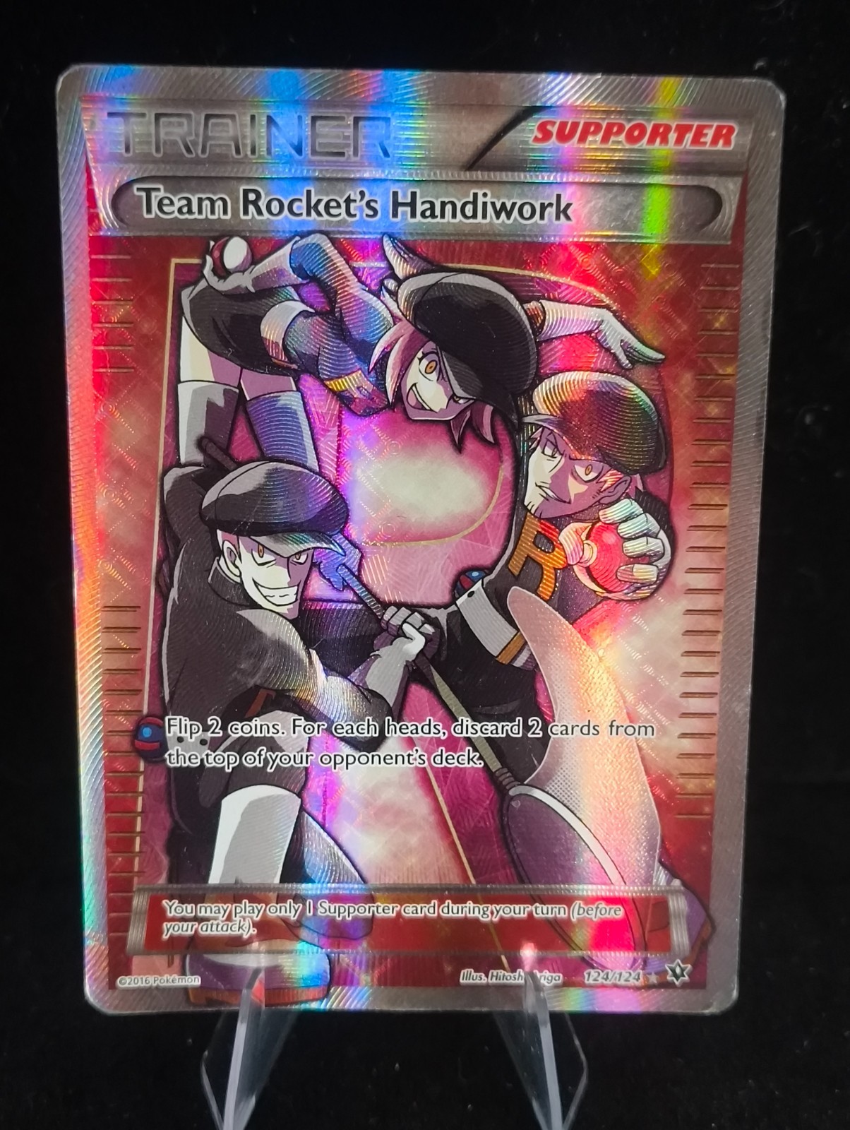 HP | Team Rocket\'s Handiwork | Fates Collide | 124/124 | Holo | Rare Ultra