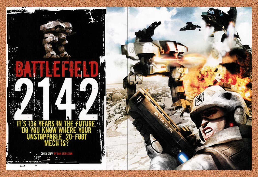 2006 Battlefield 2142 PC Original Advertisement / Retro Promo vr2