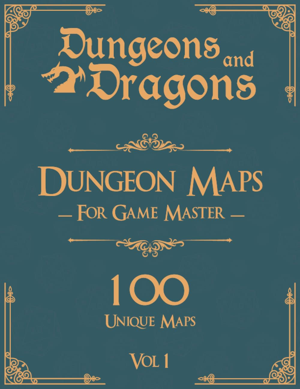 Dungeons and Dragons Dungeon Maps for Game Masters Vol 1: 100 Unique Maps and Ba