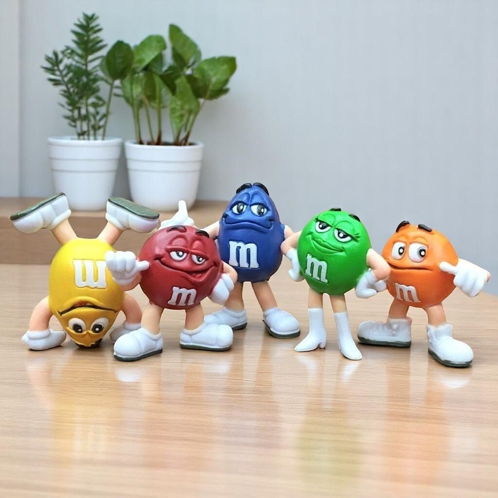 M&M's Figure CANDY Character m&m Mini PVC Collectible Toy Japan Set of 5 New