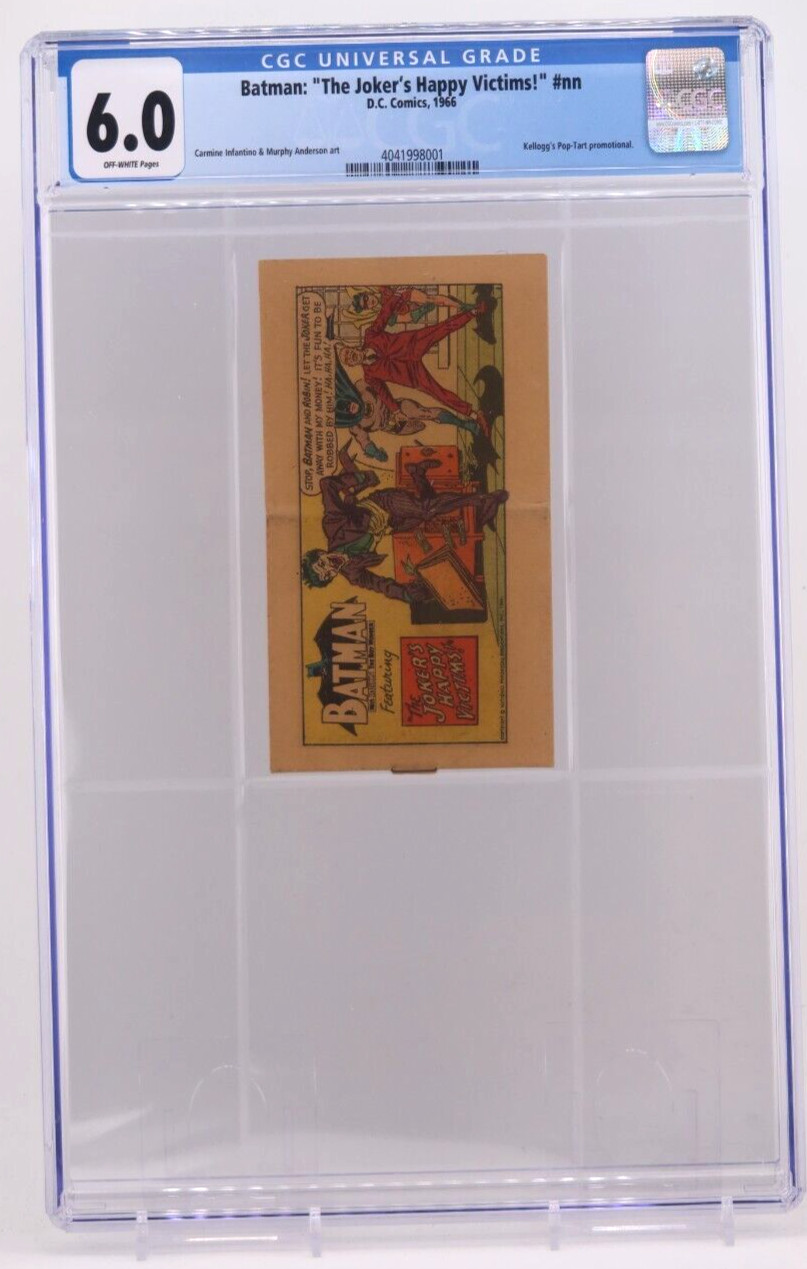 1966 BATMAN JOKER'S HAPPY VICTIMS KELLOGG'S POP TARTS MINI COMIC CGC 6.0