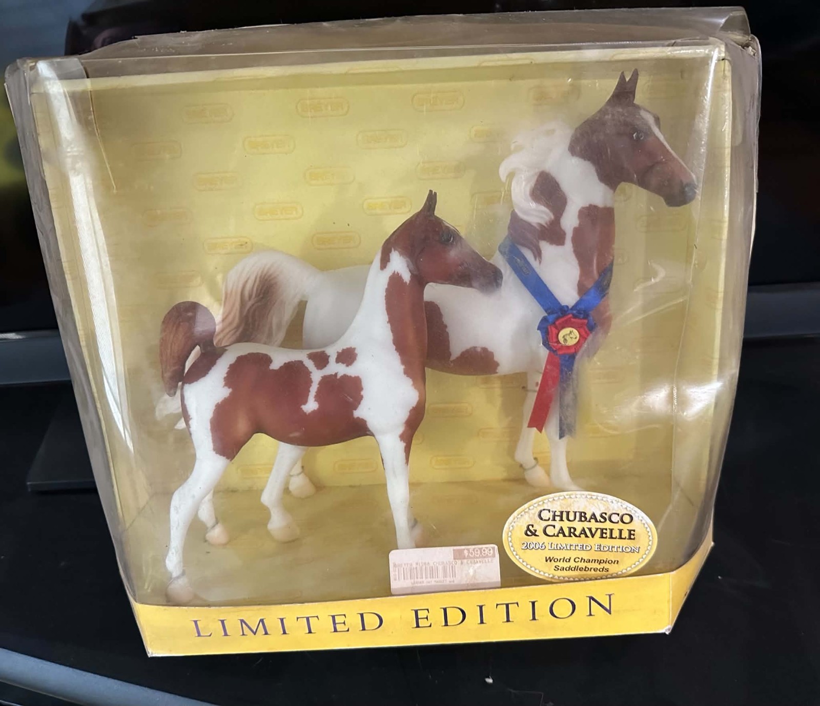 Breyer Traditional CHUBASCO & CARAVELLE #1268 Pinto 2006 NIB American Saddlebred