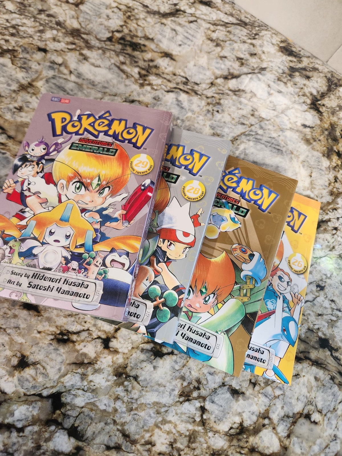 Pokemon Adventures: Emerald Paperback Books.   Volumes 26-29