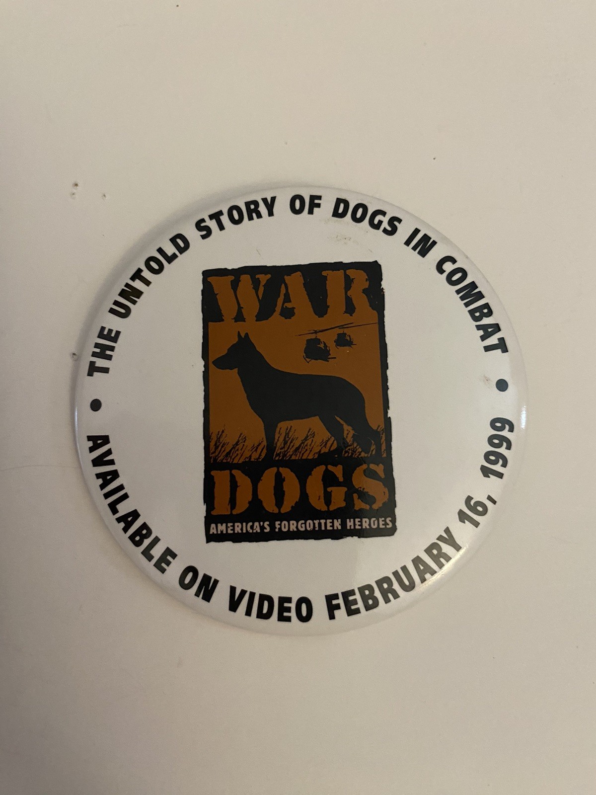 War Dogs Promo Pin Back Button P13