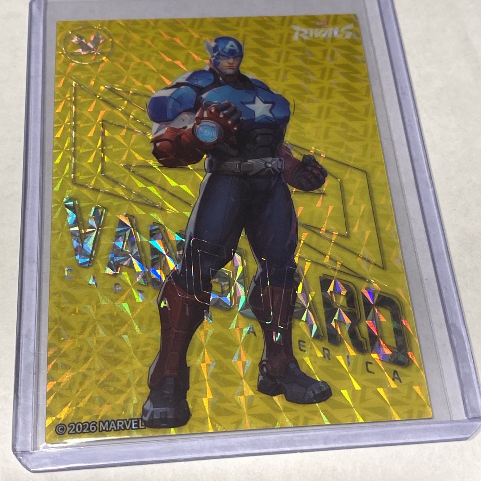 2026 Cardfun Marvel Rivals #MR-CZ-02 Captain America Rivals Refractor #/150
