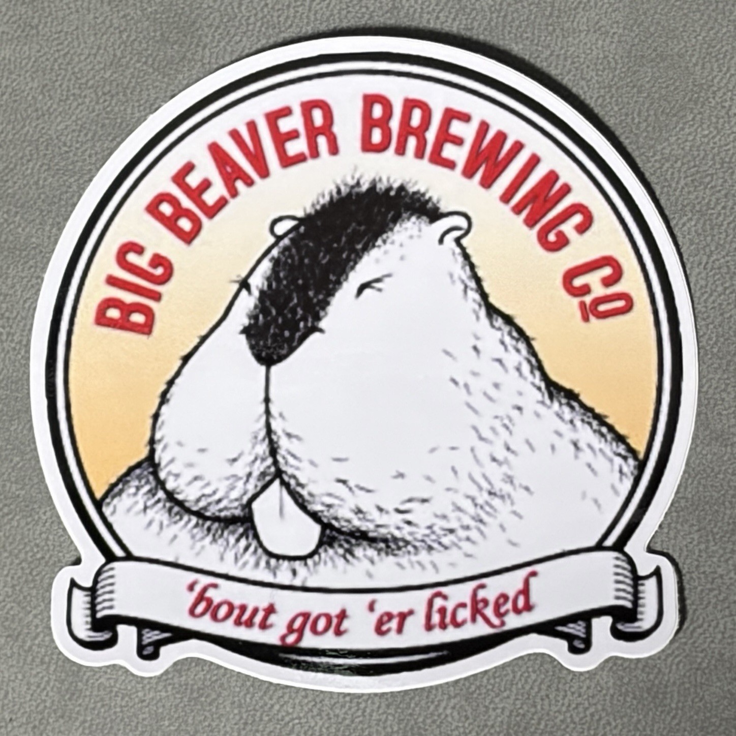 Big Beaver Brewing Company STICKER decal craft Brewery Micro Beer 3” Vinyl