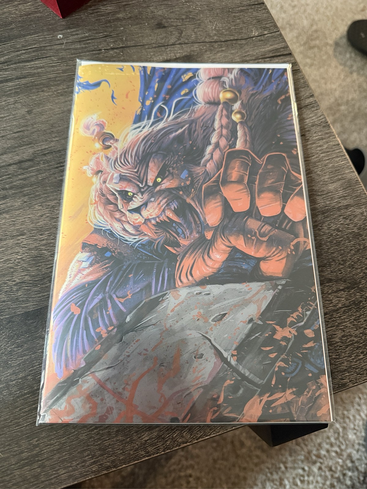 Skybound X #25 Tyler Kirkham Battle Beast Battle Damage Foil Variant