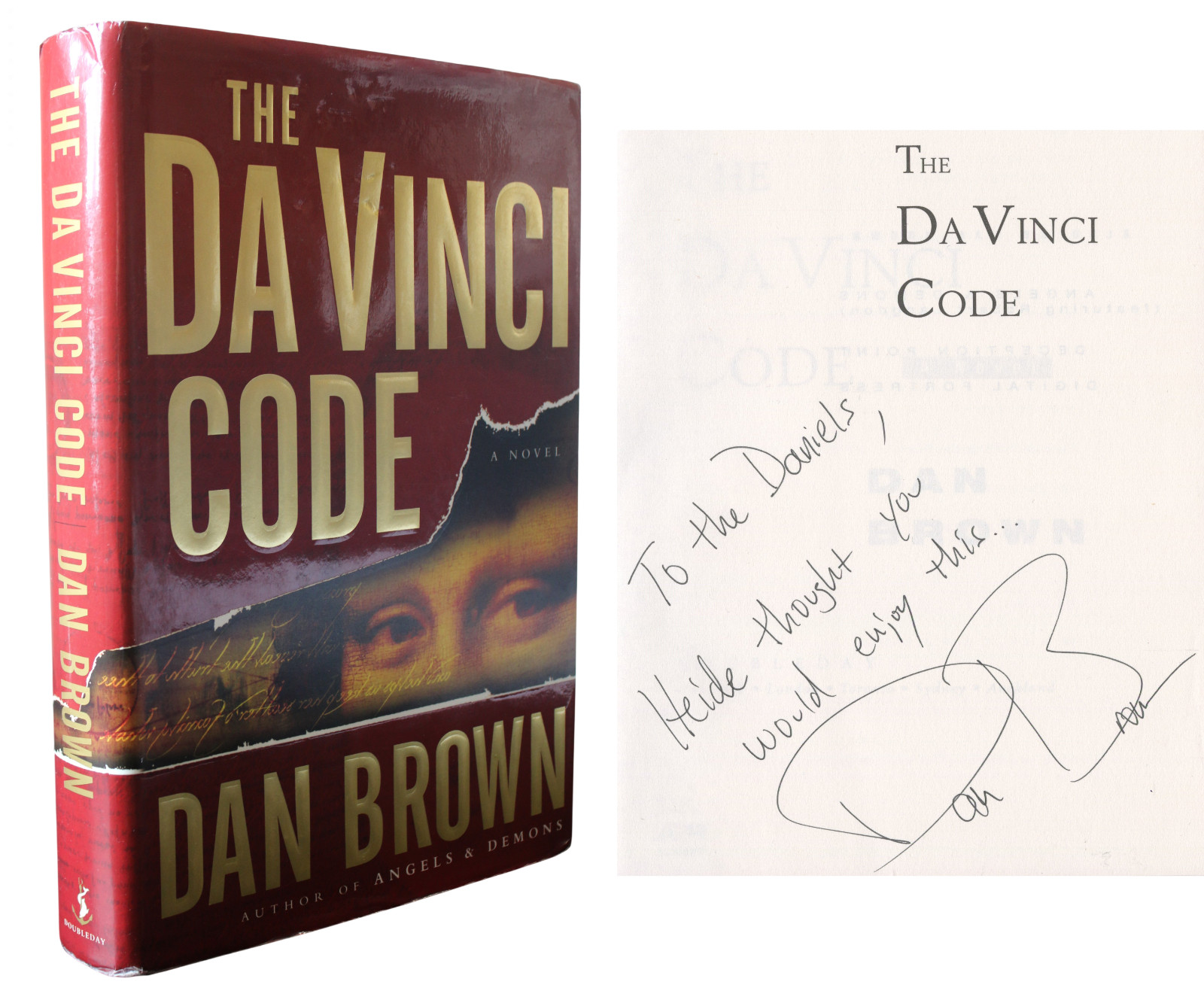 Dan Brown ~ Signed The Da Vinci Code Autographed Book 1st/1st Print ~ PSA DNA