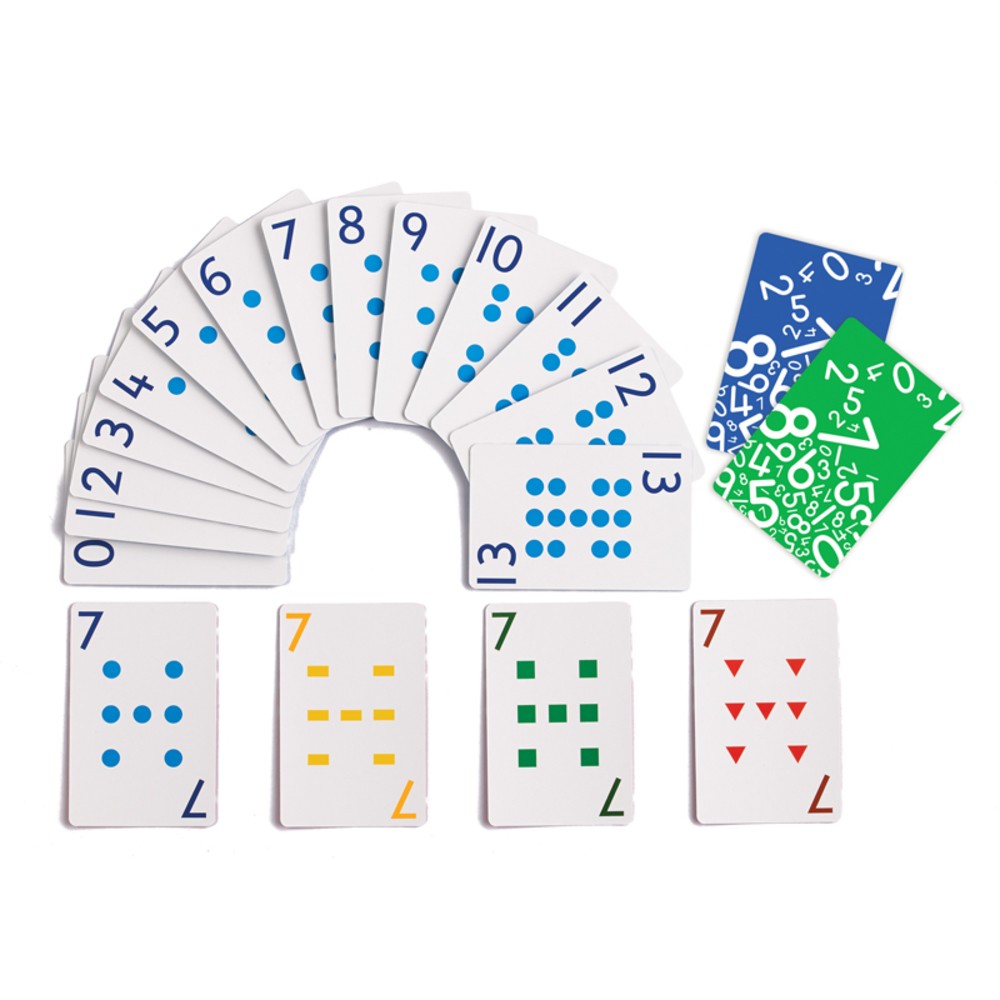 LEARNING ADVANTAGE CTU24536 School Friendly Playing Cards Set Of 8 Decks