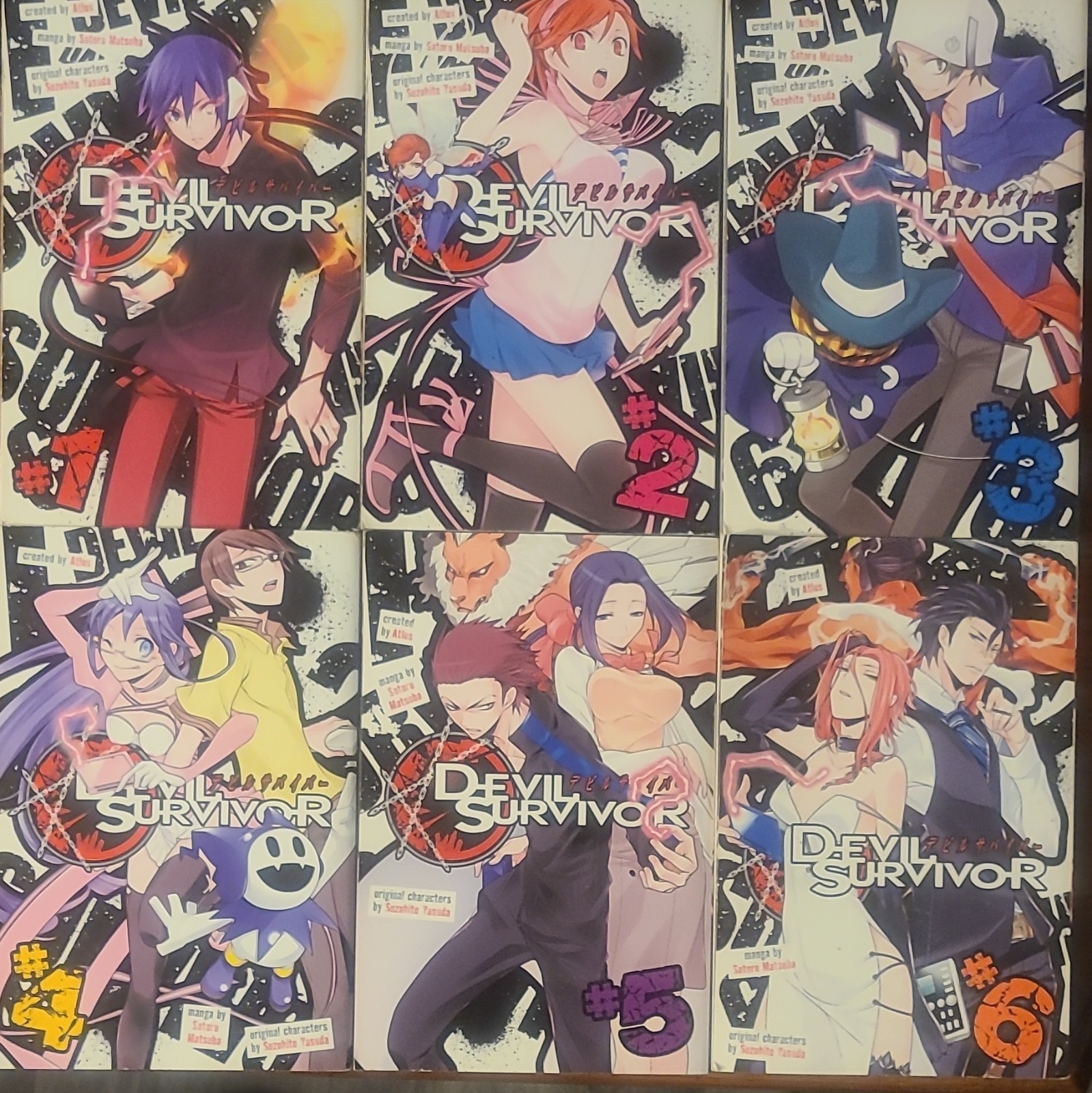 Devil Survivor Manga Lot Vol. 1-6 English Softcover Seven Seas Ent.