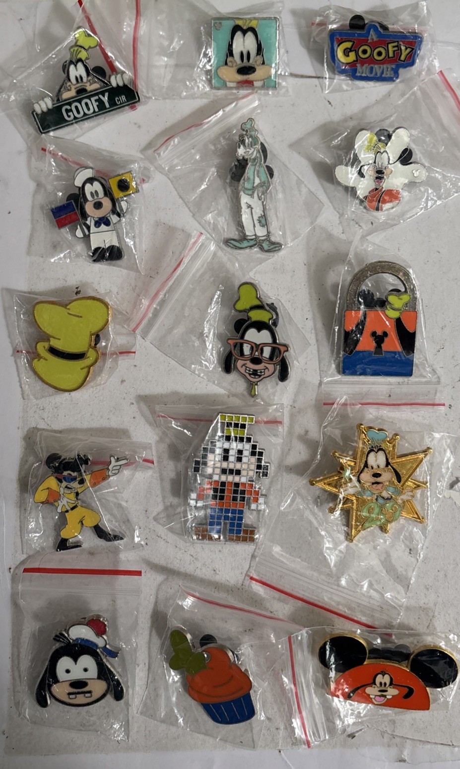 Disney Goofy Only Pins lot of 15