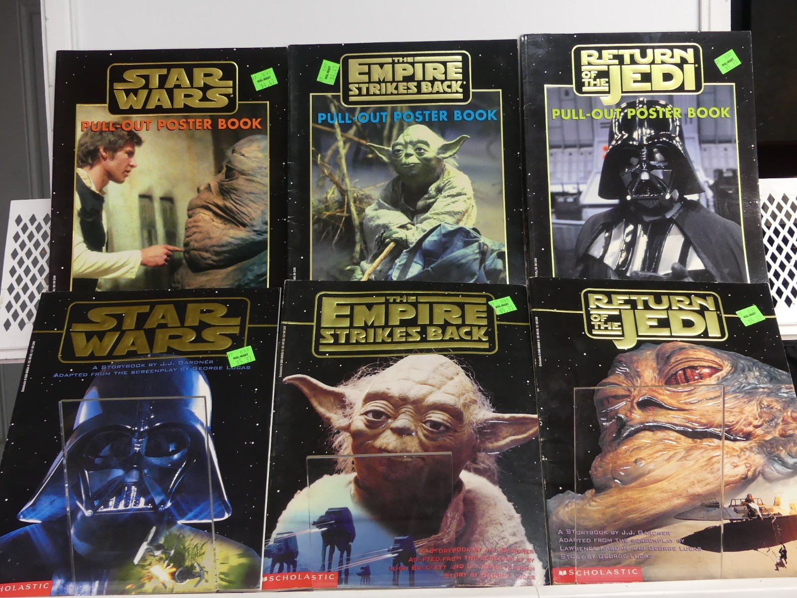 Star Wars Original Trilogy Scholastic Book Lot 6 Poster Storybook INTACT