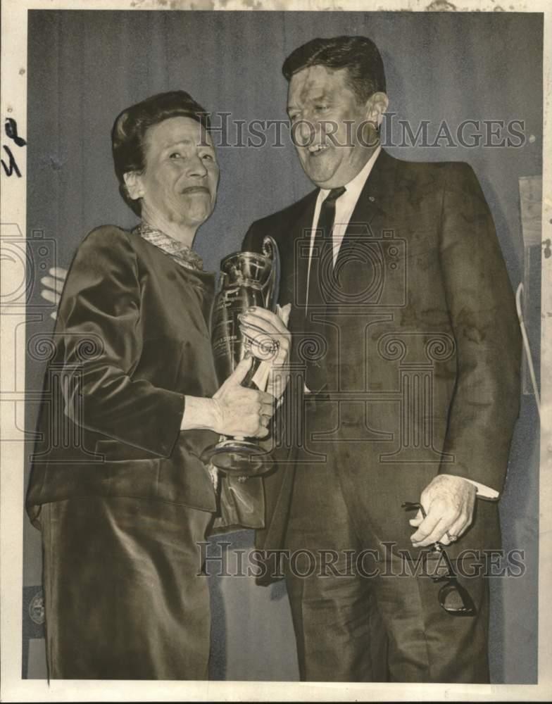 1965 Press Photo The Times-Picayune Loving Cup awarded to Mrs. Edgar B. Stern
