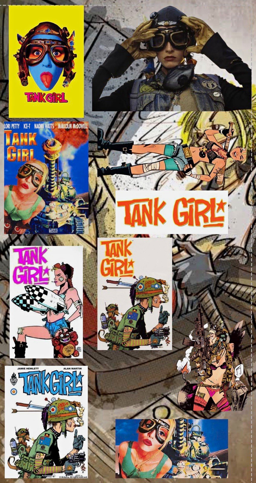 Tank Girl Sticker Sheet