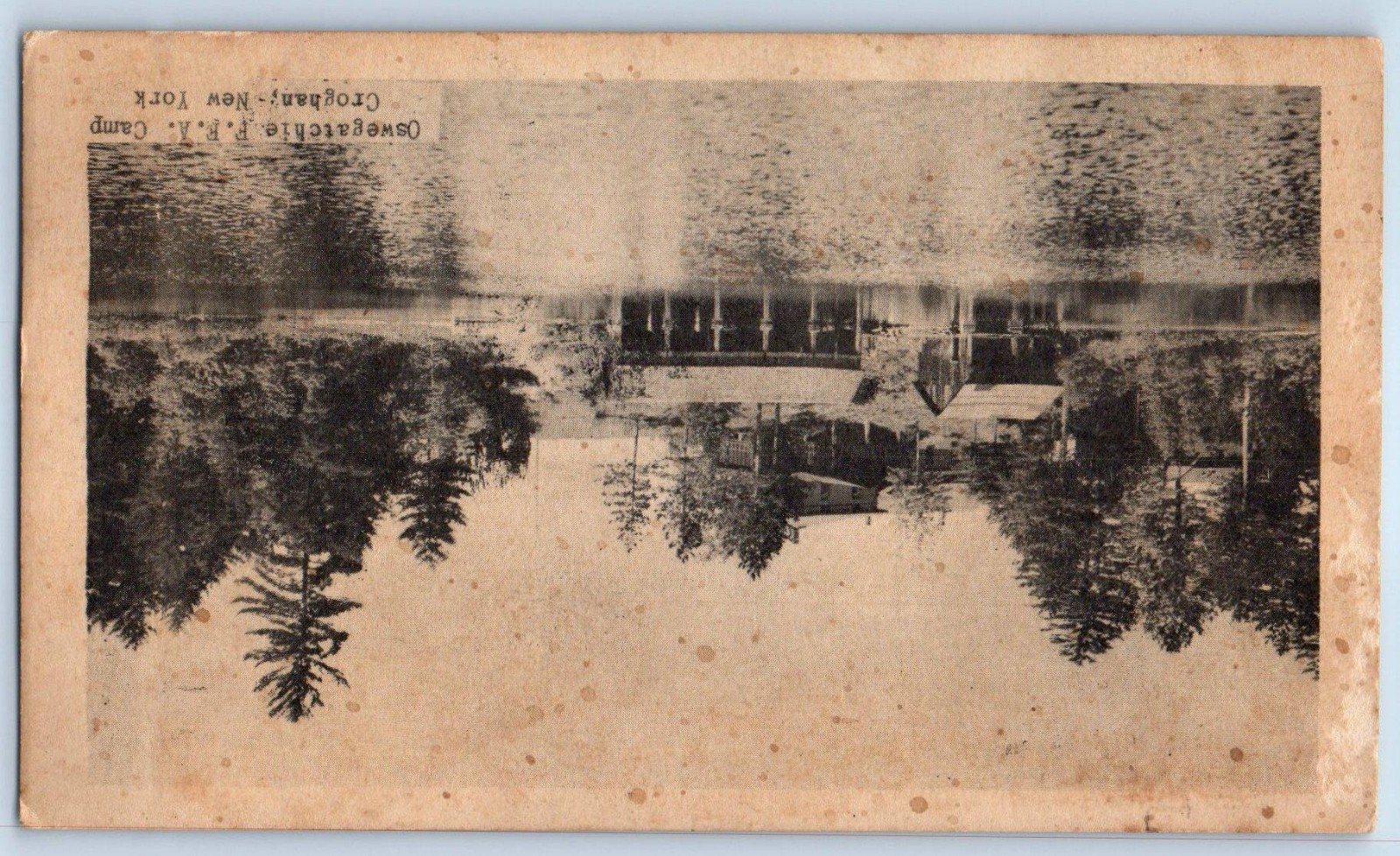 c1910's View Of Oswegatchie F F A Camp Croghan New York NY Antique Postcard